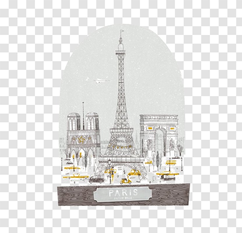 Eiffel Tower - Paris - Drawing Spire Transparent PNG