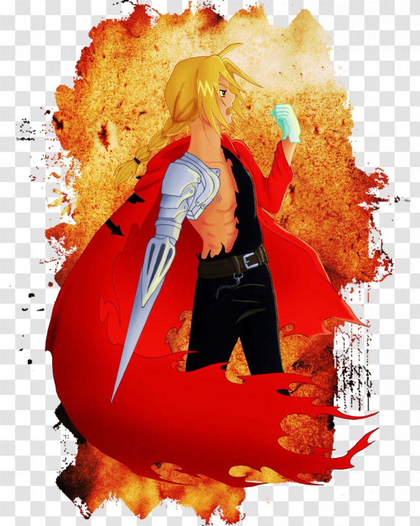 Winry Rockbell Drawing Edward Elric Graphic Design - Orange Transparent PNG