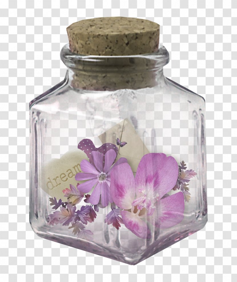 Glass Bottle Image - Petal Transparent PNG