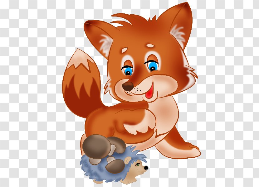 Dog Red Fox Cartoon Clip Art - Heart - Cute Transparent PNG