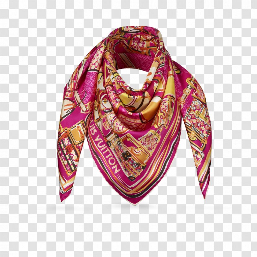 Scarf Handkerchief Foulard Fashion Silk - Louis Vuitton - Turban Transparent PNG