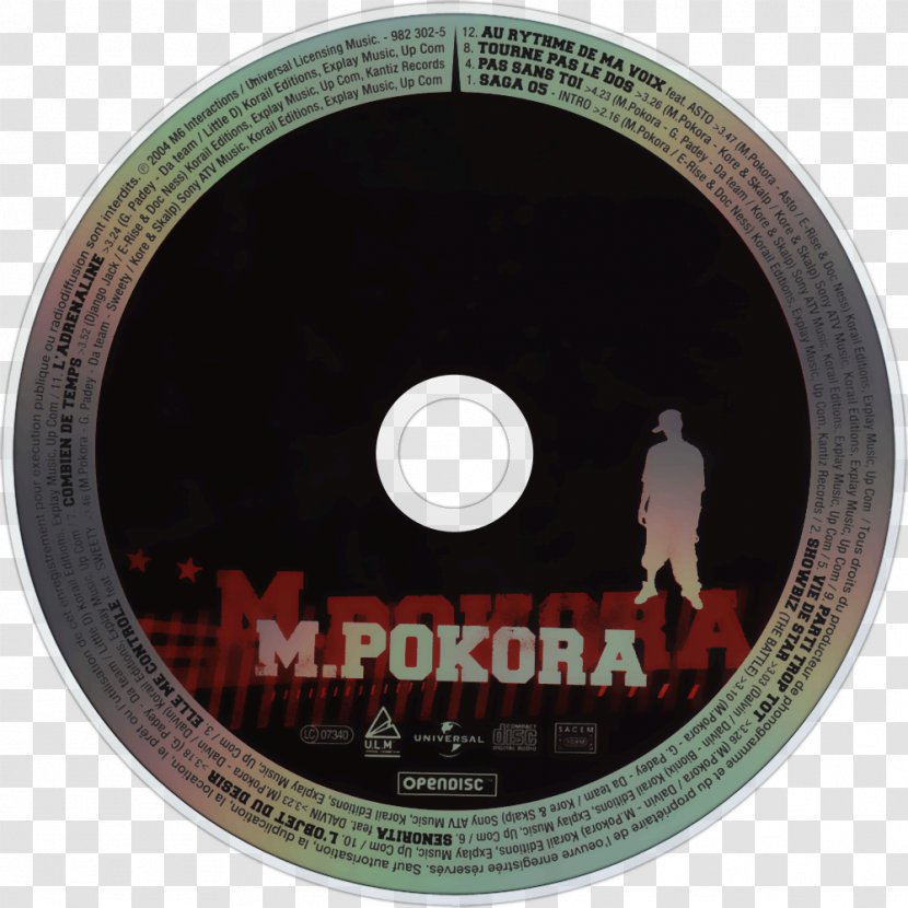 Compact Disc Pas Sans Toi .cda File M. Pokora - Pkora Transparent PNG