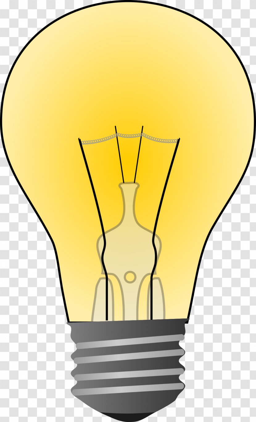 Incandescent Light Bulb Lamp Clip Art Transparent PNG