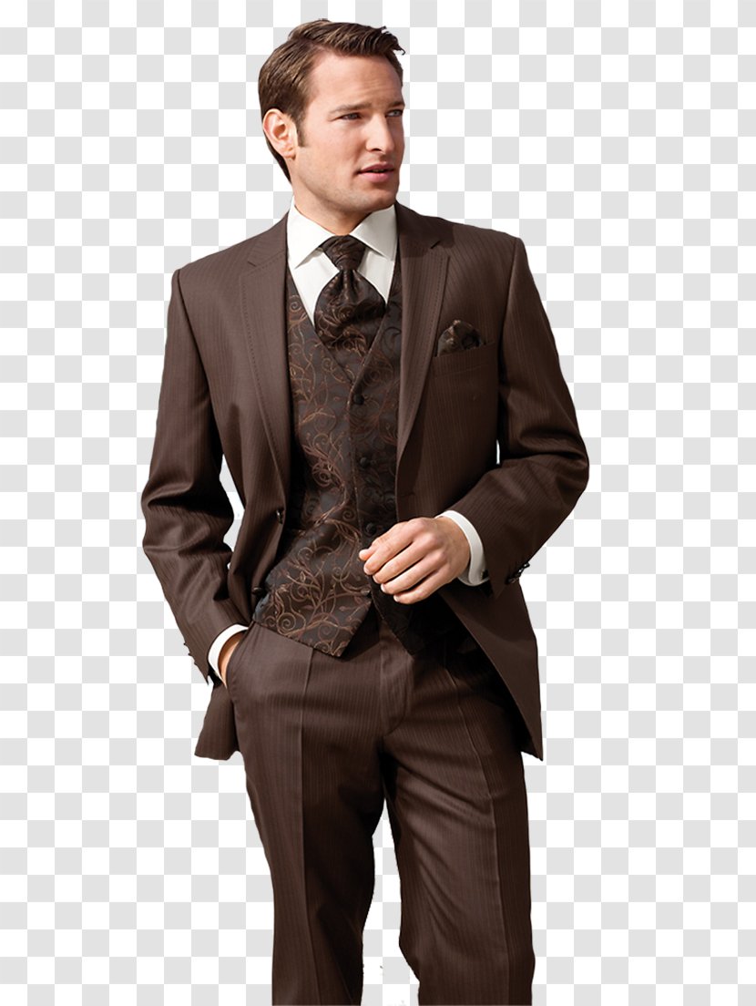 Suit Wedding Clothing Dress Informal Attire - Brown Transparent PNG