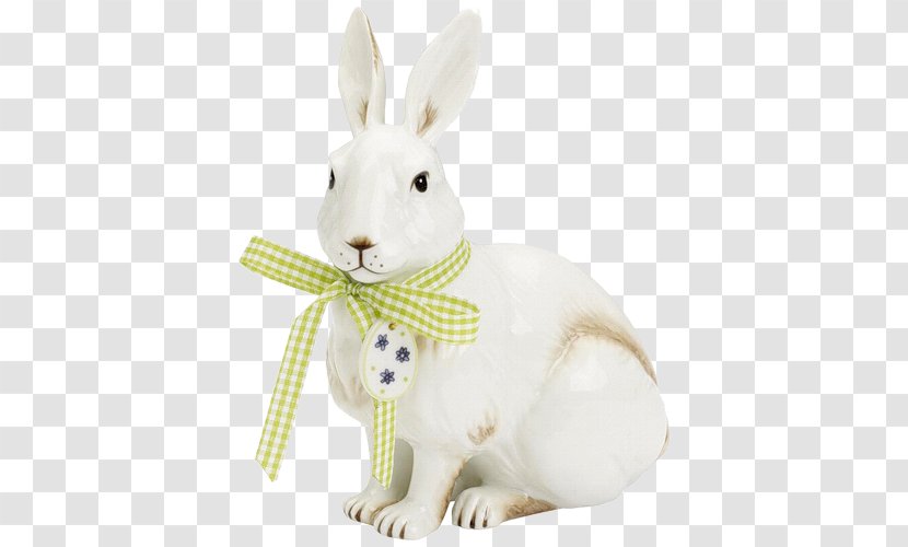 Domestic Rabbit Easter Bunny Hare - Figurine Transparent PNG