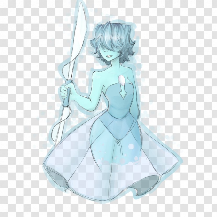 Drawing Video Sketch Pearl Image - Silhouette - Blue Transparent PNG