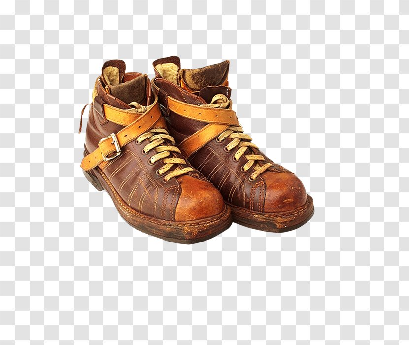 Hiking Boot Leather Shoe Walking - Brown - Calzado Transparent PNG