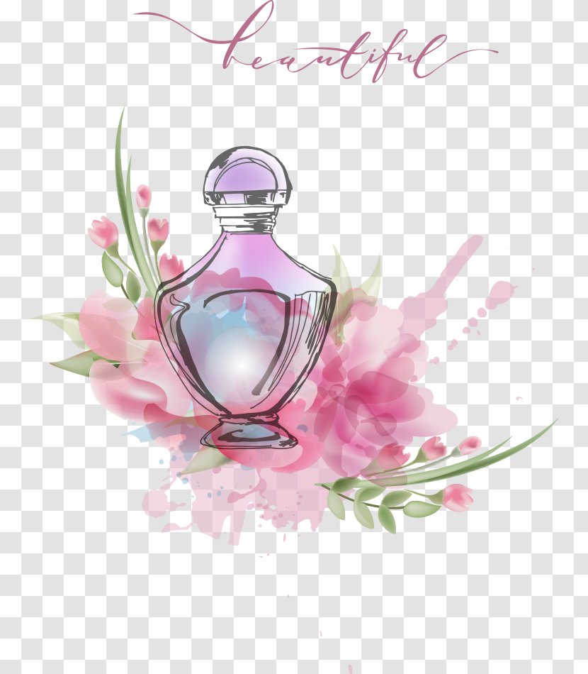 Perfume Illustration - Health Beauty - Vector Creative Transparent PNG