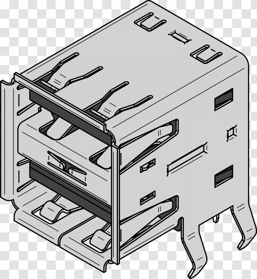 USB Electrical Connector Clip Art - Usb Transparent PNG