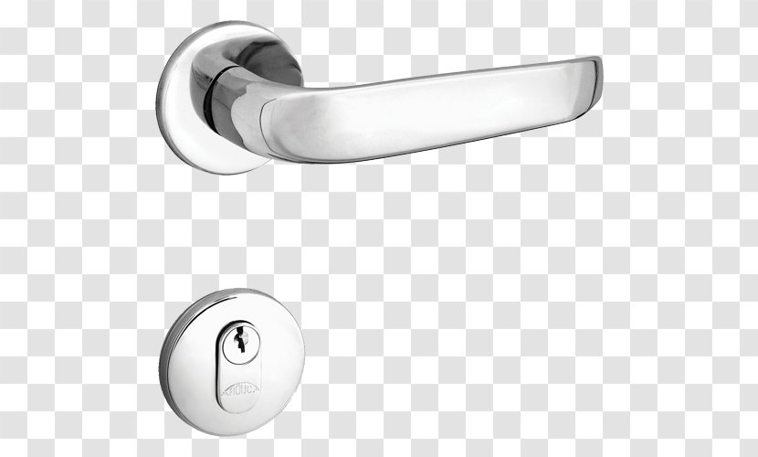 Door Handle Bathroom Pin Tumbler Lock Key - Mirror Transparent PNG