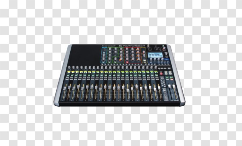Audio Mixers Microphone Digital Mixing Console Soundcraft Spirit Si Performer 3 Transparent PNG