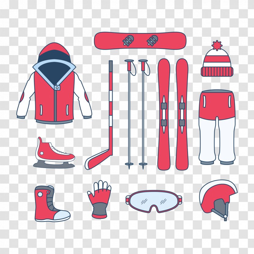 Skiing Winter Sport Sports Clip Art - Pink - Apparel Transparent PNG