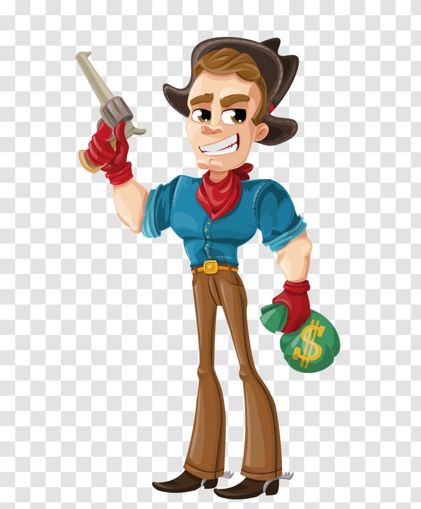 American Frontier Cowboy Western Saloon Cartoon - Character - Tribute Curses N Transparent PNG