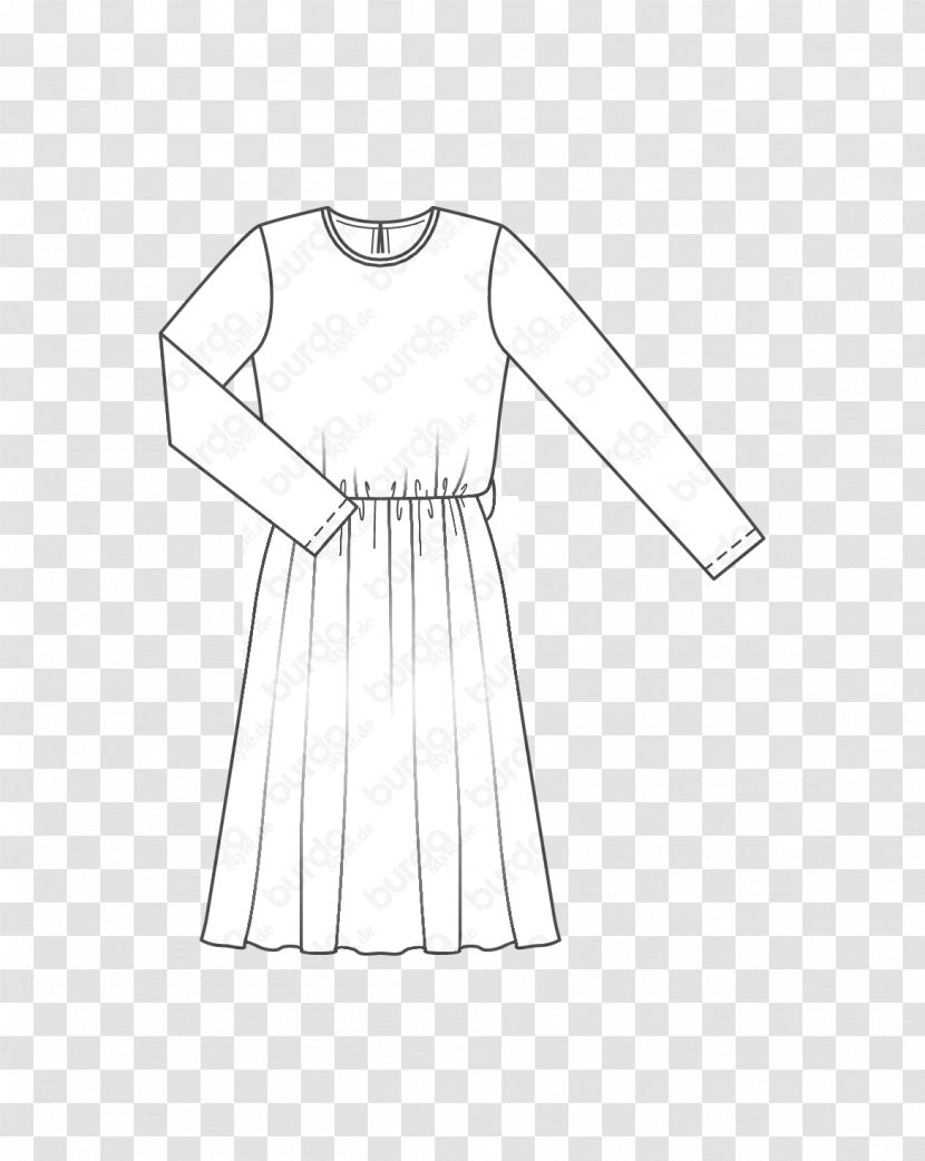 Pattern Dress Fashion T-shirt Clothing - White - Front Wigs Material Transparent PNG
