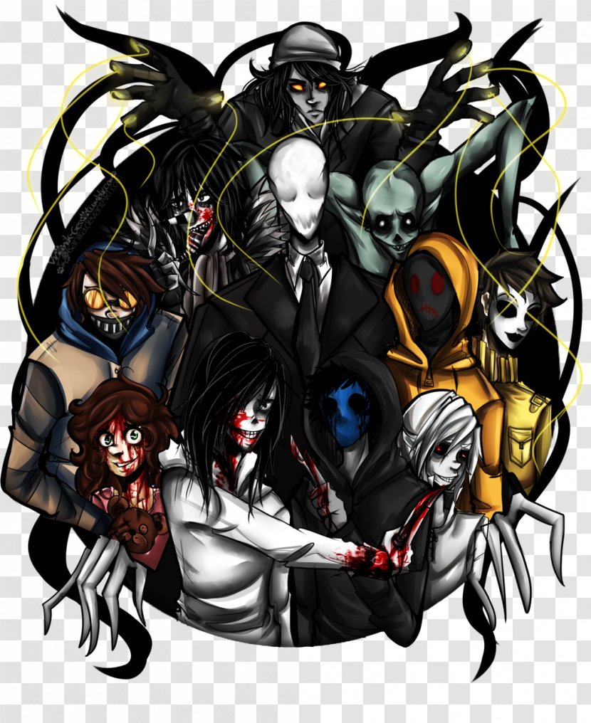 Slenderman Creepypasta DeviantArt Laughing Jack Jeff The Killer - Frame - Cartucho Transparent PNG