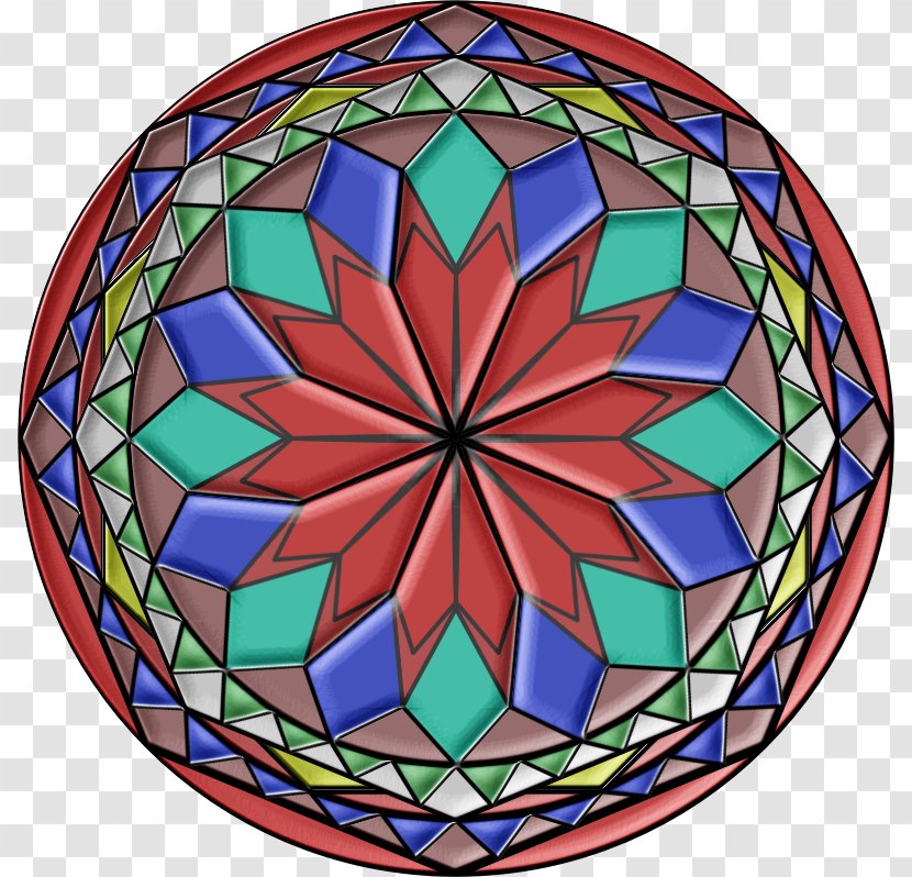 Clip Art Kaleidoscope Mandala Image Stained Glass - 15 Anos Transparent PNG