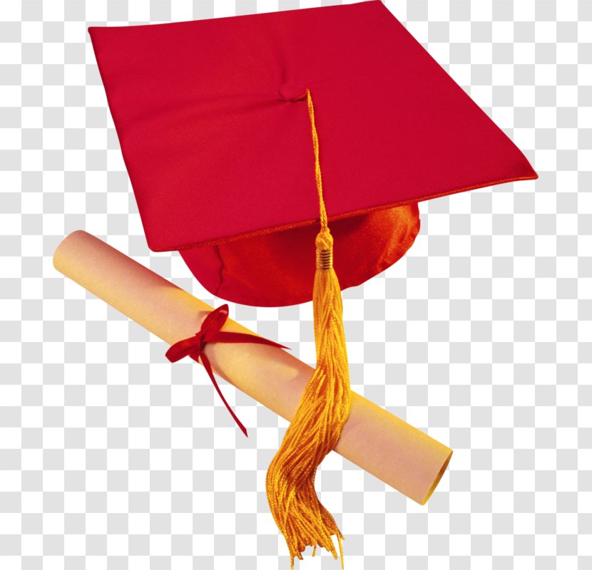 Graduation Ceremony Diploma Cap School Clip Art - High - Red Hat Dr. Transparent PNG