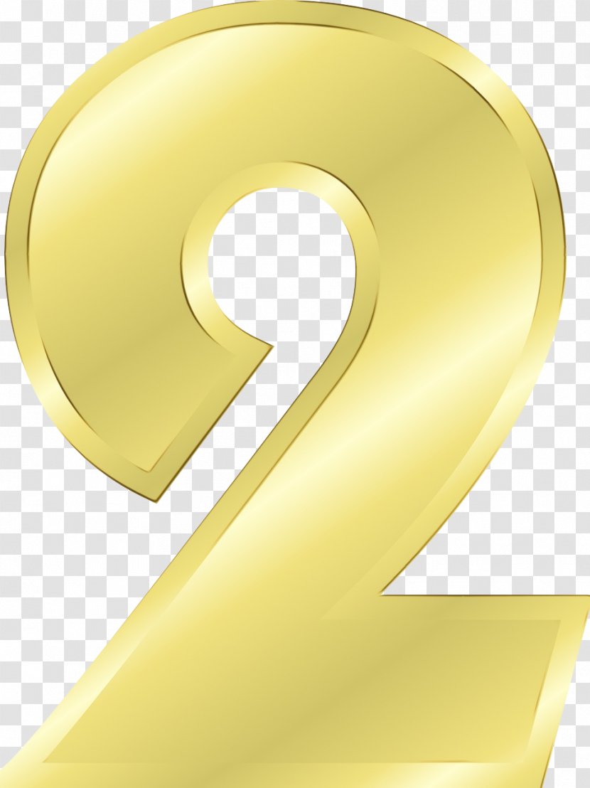 Yellow Font Number Symbol Material Property - Logo Metal Transparent PNG