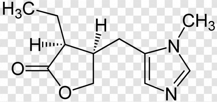 Pilocarpine Parasympathomimetic Drug Molecule Alkaloid Chemistry - Cartoon - Formula Transparent PNG
