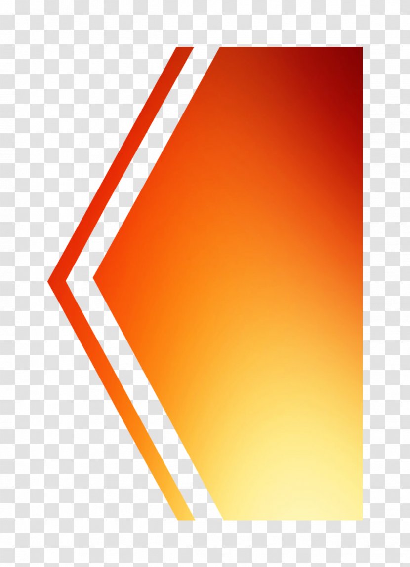 Line Angle Graphics Product Design Font - Orange - Material Property Transparent PNG