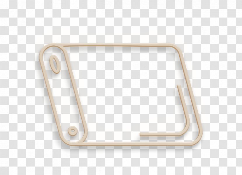 Bank Icon Outline Power - Red - Metal Rectangle Transparent PNG