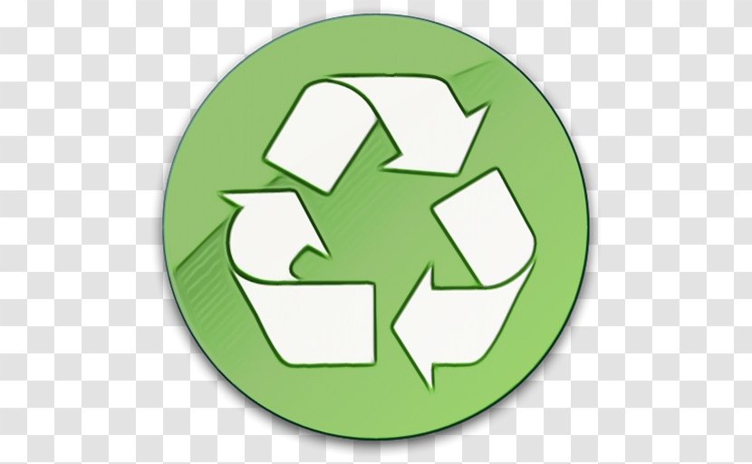 Green Symbol Recycling Circle Sticker - Emblem Number Transparent PNG