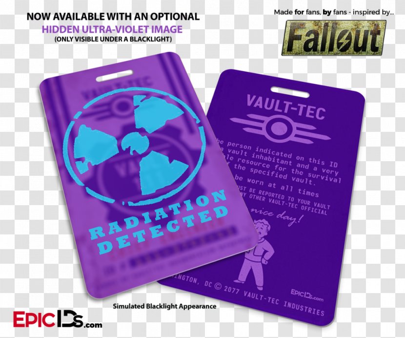 Fallout Shelter 3 Wasteland The Vault - Brand - Id Card Mock Up Transparent PNG