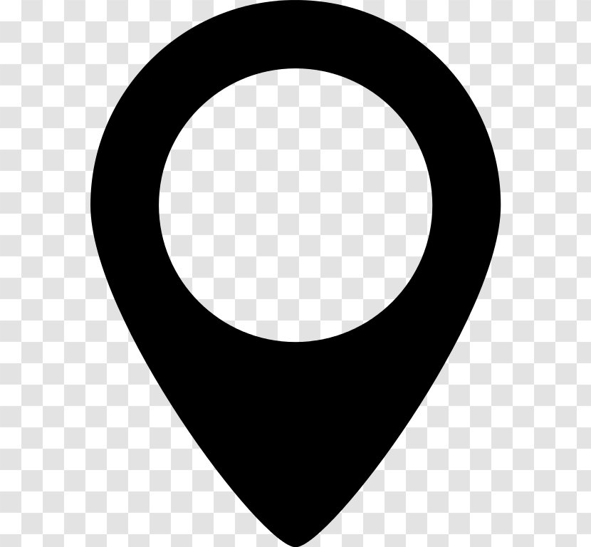 Image Map Google Maker Maps - Black And White - Marker Transparent PNG
