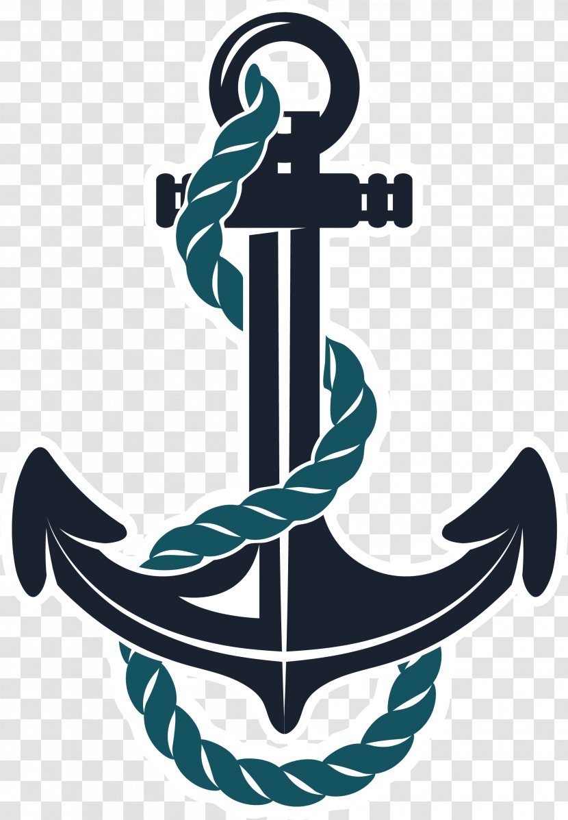Anchor Clip Art - Boat - Hand Painted Black Rope Transparent PNG