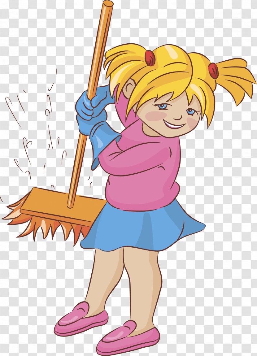 Vacuum Cleaner Cleaning Cartoon - Heart - Children Transparent PNG