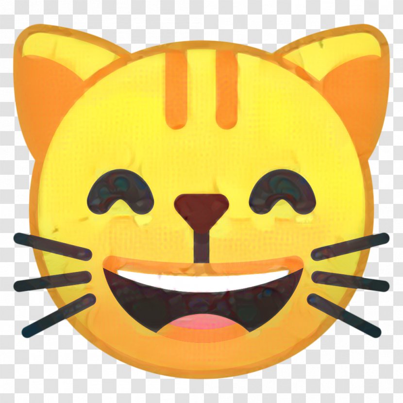 Grumpy Cat Emoji - Android Nougat - Whiskers Snout Transparent PNG