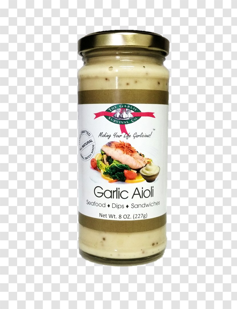 Aioli Sauce Chutney French Fries Garlic - Condiment Transparent PNG