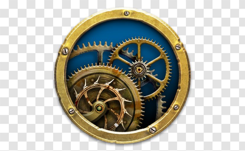 Clock MacOS Mechanical Engineering 3D Computer Graphics Desktop Wallpaper - Metal Transparent PNG