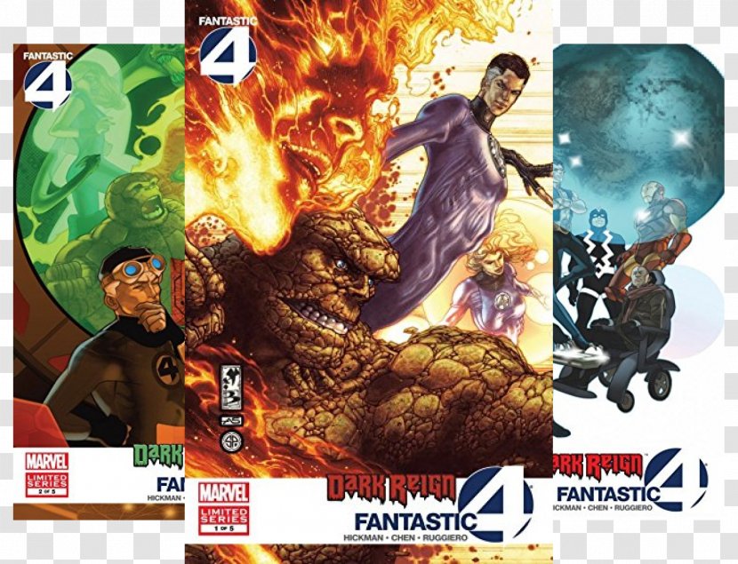 Dark Reign: Fantastic Four Superhero Comics - Marvel - Book Transparent PNG