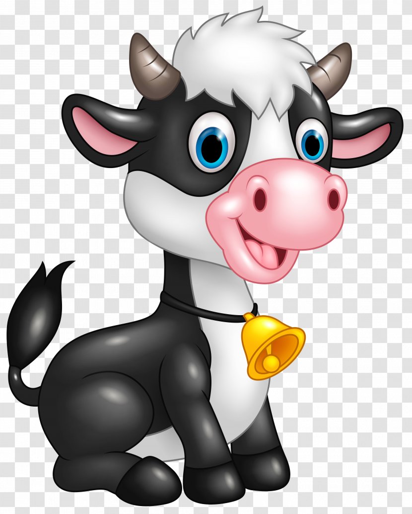 Cattle Cartoon Clip Art - Illustration - Cute Cow Clipart Image Transparent PNG
