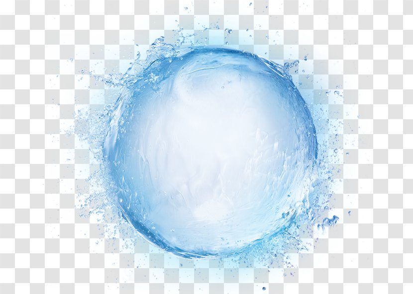 Water Drop Transparency And Translucency Headset - Azure - Crystal Ball Transparent PNG