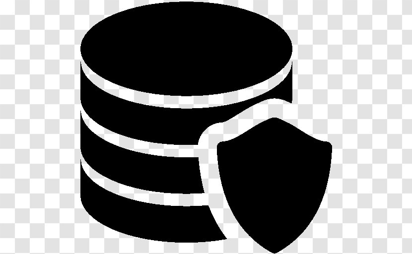 Data Security Database Computer Download - Black And White - Protective Transparent PNG
