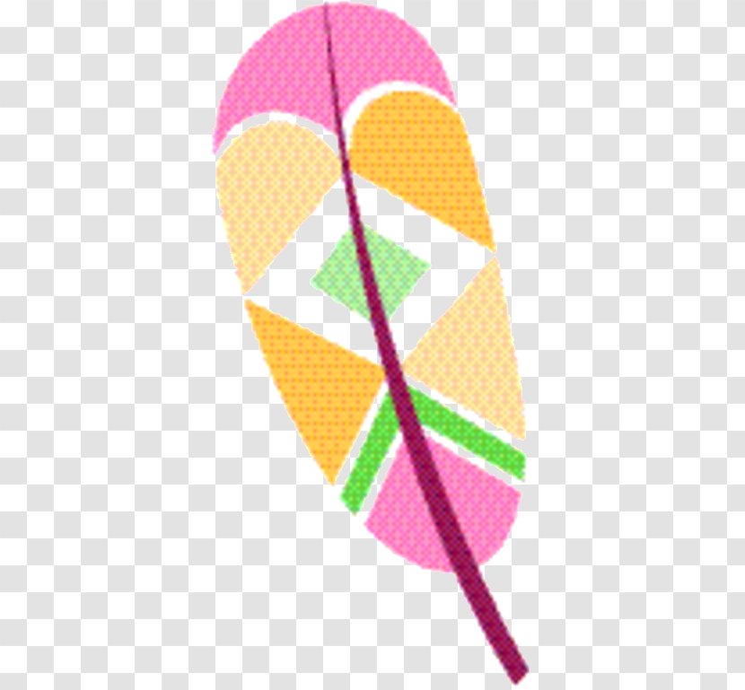 Line Cartoon - Flipflops - Yellow Transparent PNG