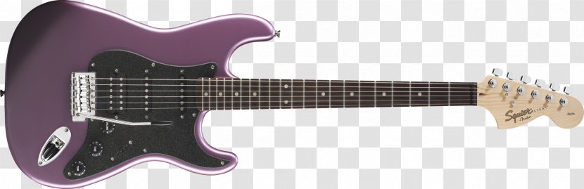 Fender Stratocaster Squier Deluxe Hot Rails The STRAT Electric Guitar - Musical Instruments - Burgundy Vector Transparent PNG