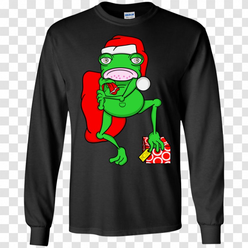 Long-sleeved T-shirt Hoodie - Fictional Character - Ugly Christmas Sweater Transparent PNG
