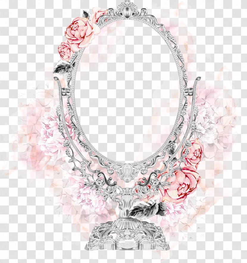Body Jewelry Jewellery Necklace Pink Pendant - Metal Silver Transparent PNG