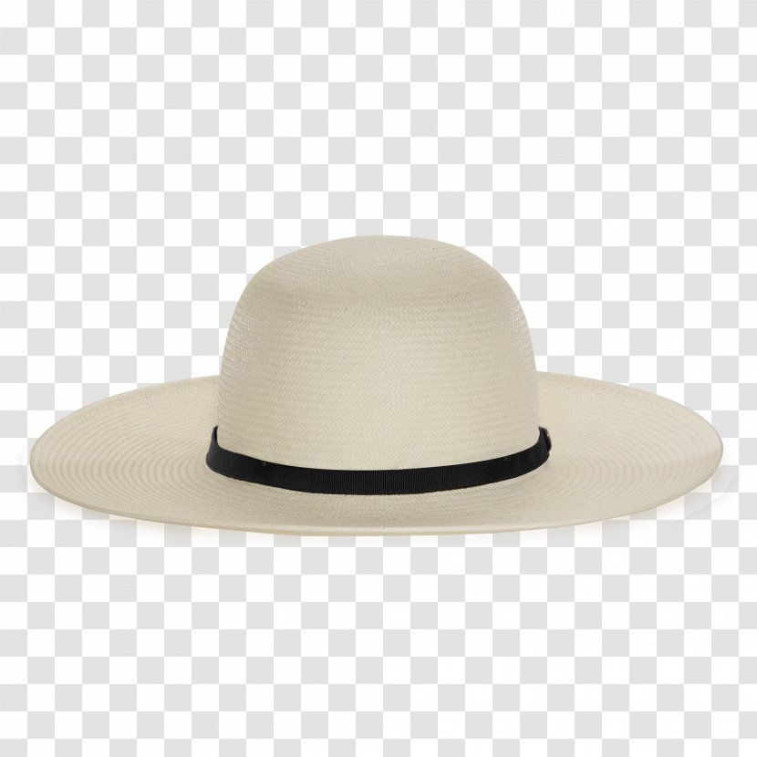 Straw Hat Cowboy Stetson Cap - Peaked - Top Transparent PNG