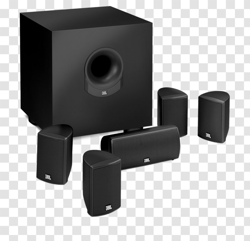 Home Theater Systems Loudspeaker 5.1 Surround Sound JBL Subwoofer - Speaker Transparent PNG