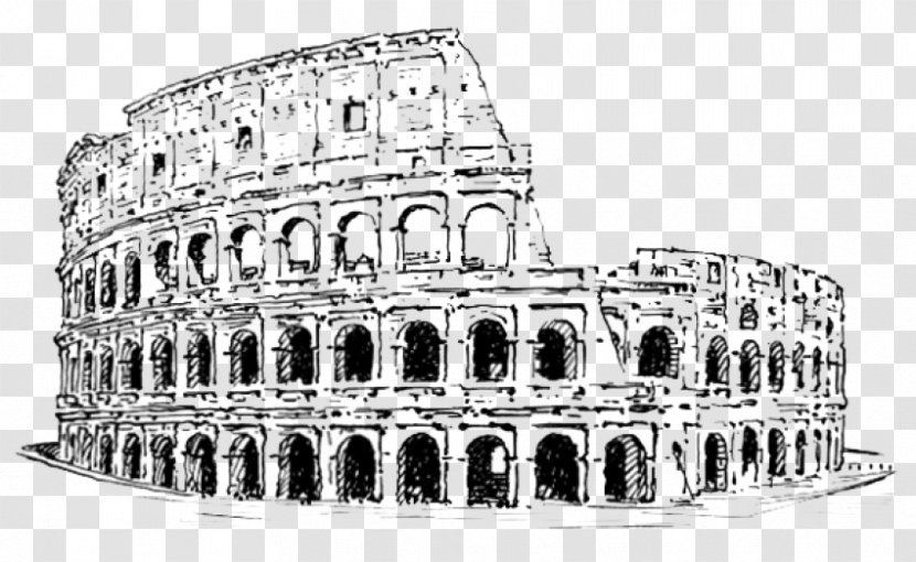 Colosseum Drawing Image Ancient Rome - Latin Transparent PNG