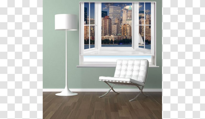 Window Blinds & Shades Wall Decal Mural - Glass Transparent PNG