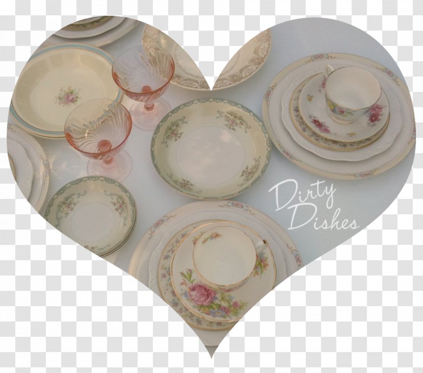 Plate Porcelain Tableware - Dirty Dishes Transparent PNG