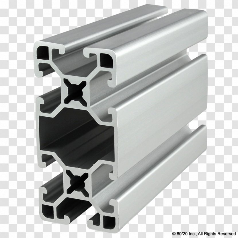 80/20 T-slot Nut Extrusion Aluminium T-nut - Metal - Product Manuals Transparent PNG