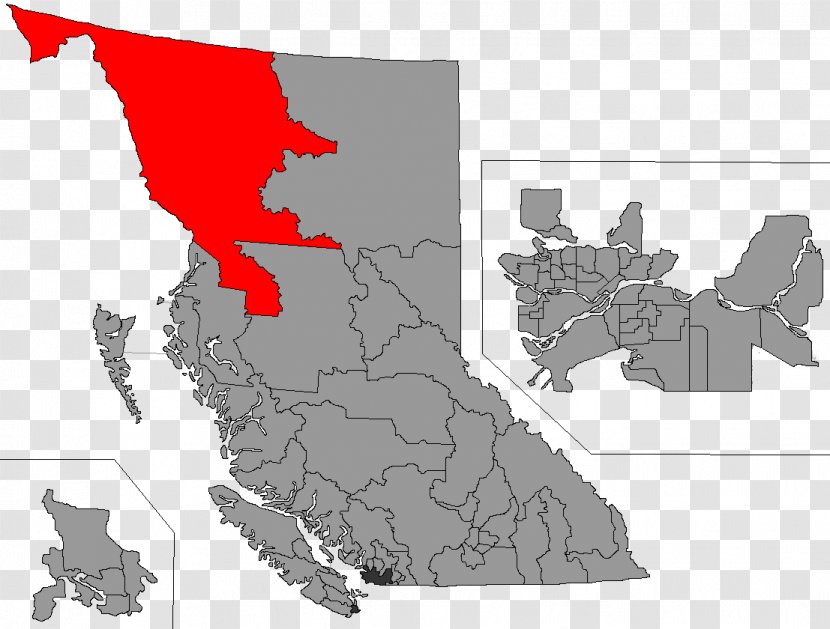 Stikine Columbia River-Revelstoke Nanaimo Boundary-Similkameen - Map Transparent PNG