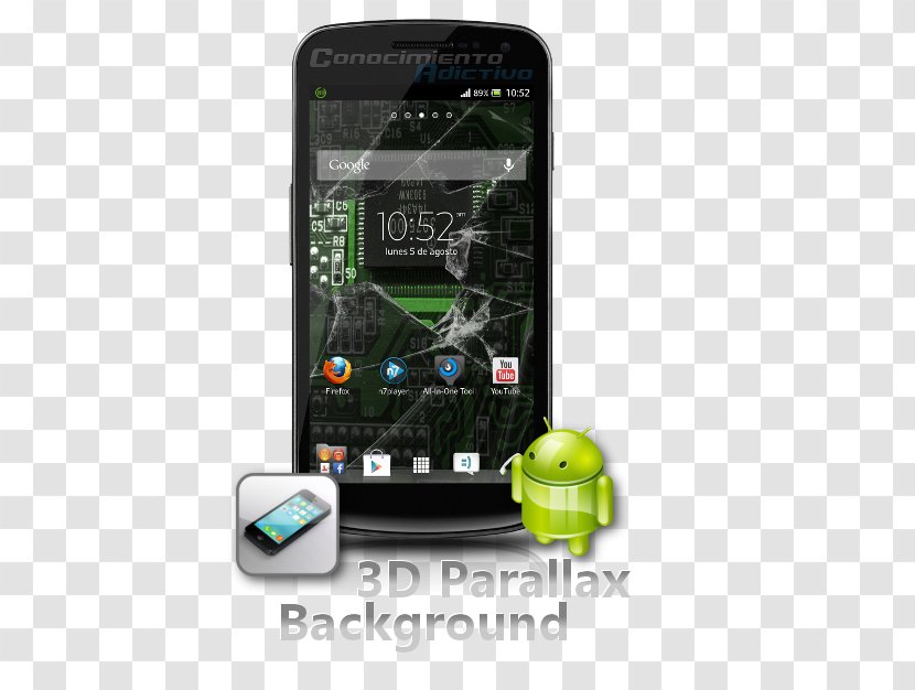 Smartphone Feature Phone Handheld Devices Multimedia - Mobile - 3d Wall Transparent PNG