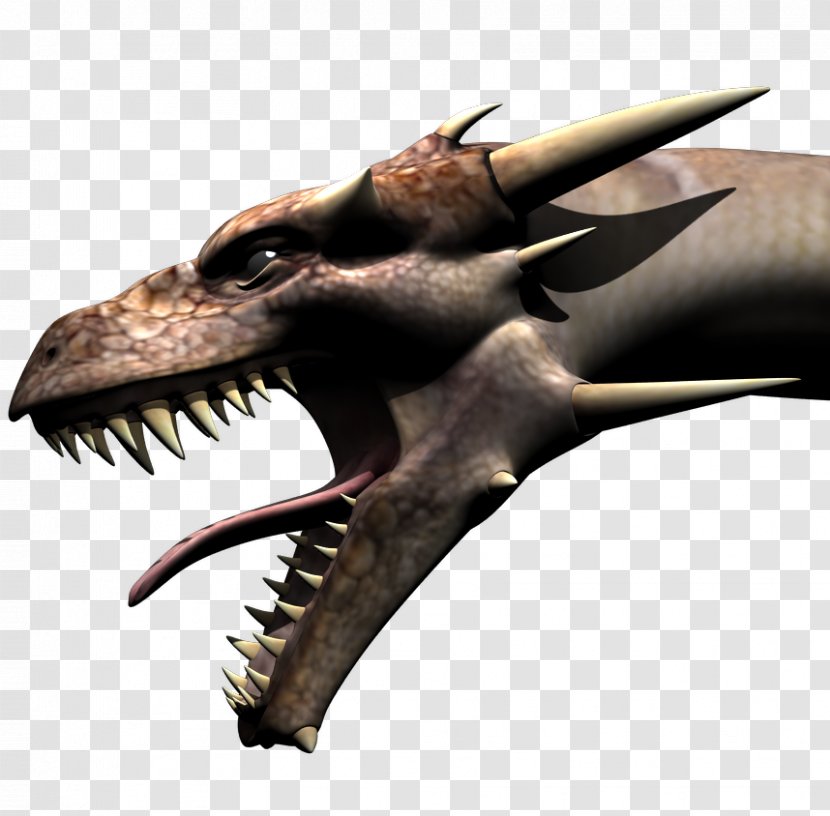 Dinosaur Dragon Jaw - Mythical Creature - Head Transparent PNG